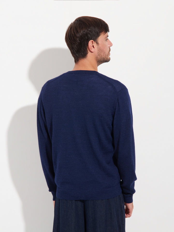 Suéter Alan De Baby Alpaca Color Golondrina