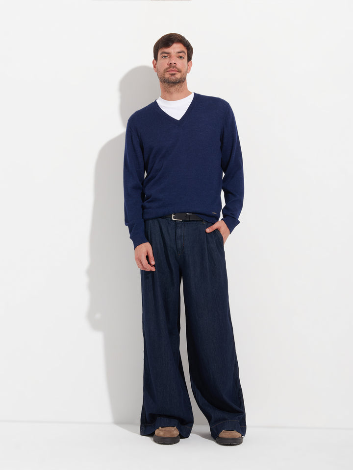 Suéter Alan De Baby Alpaca Color Golondrina