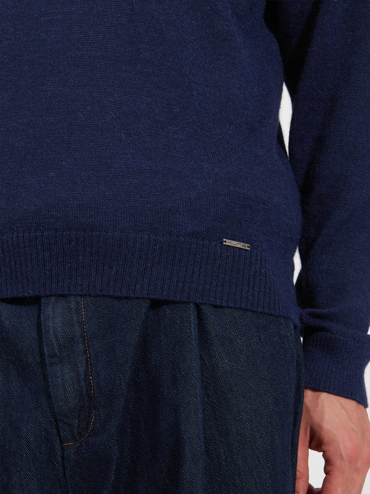 Suéter Alan De Baby Alpaca Color Golondrina