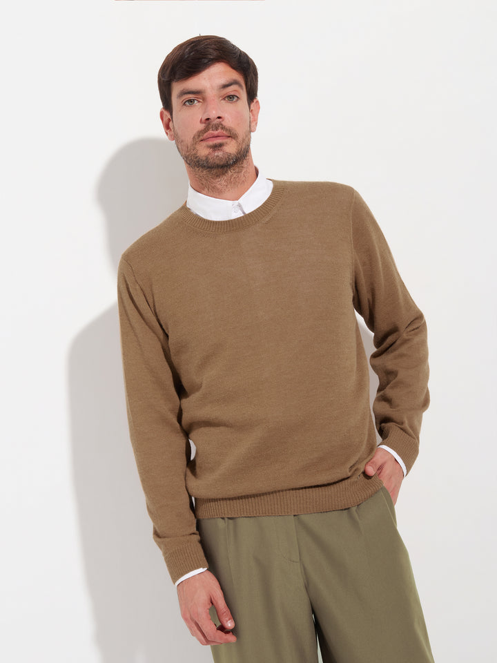 Suéter Alaska De Baby Alpaca Color Beige