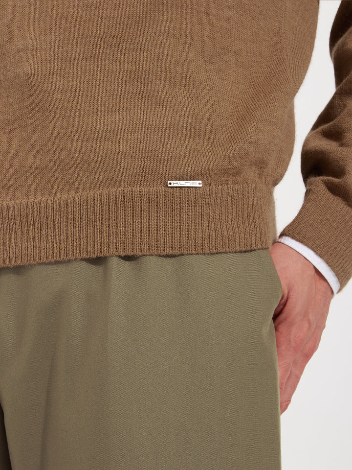 Suéter Alaska De Baby Alpaca Color Beige