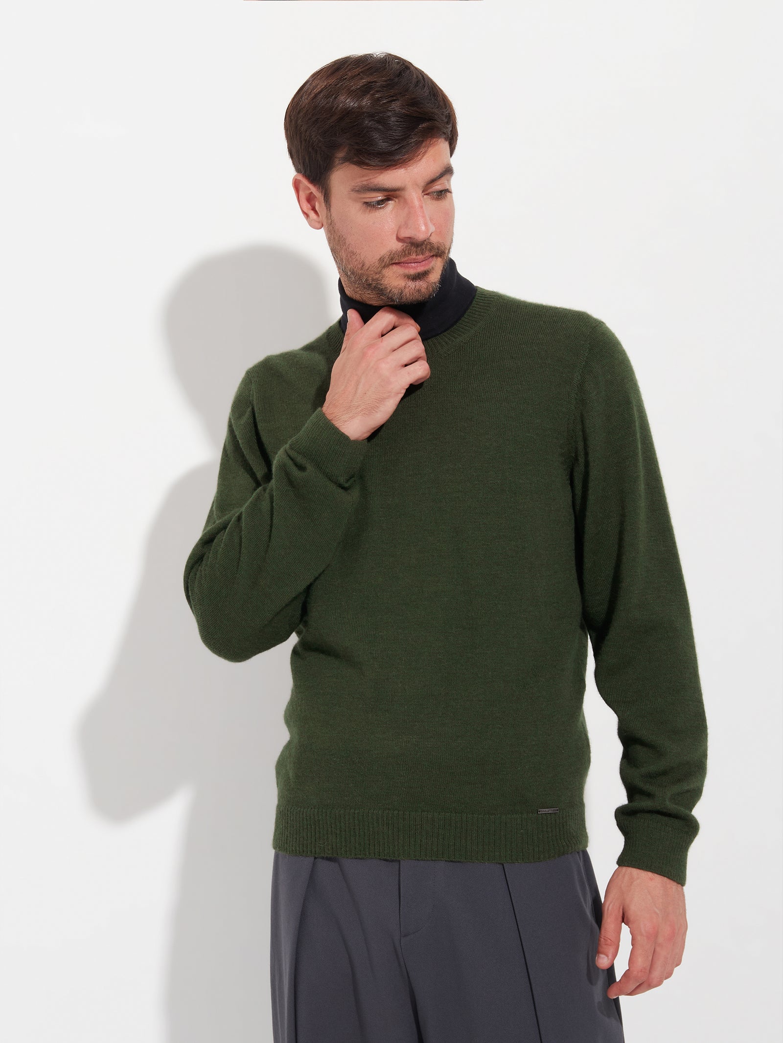 Suéter Alaska De Baby Alpaca Color Verde