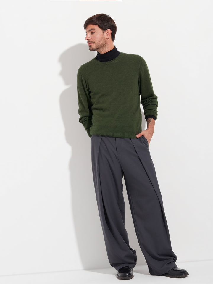 Suéter Alaska De Baby Alpaca Color Verde