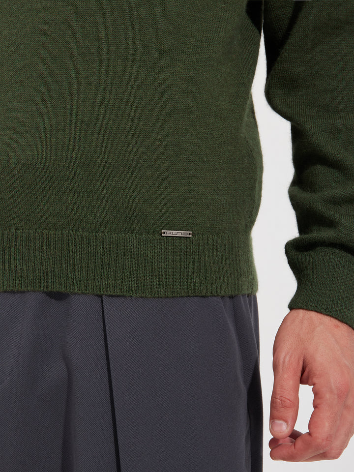 Suéter Alaska De Baby Alpaca Color Verde