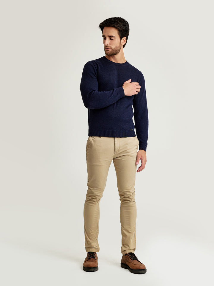 Suéter Alaska De Baby Alpaca Color Azul