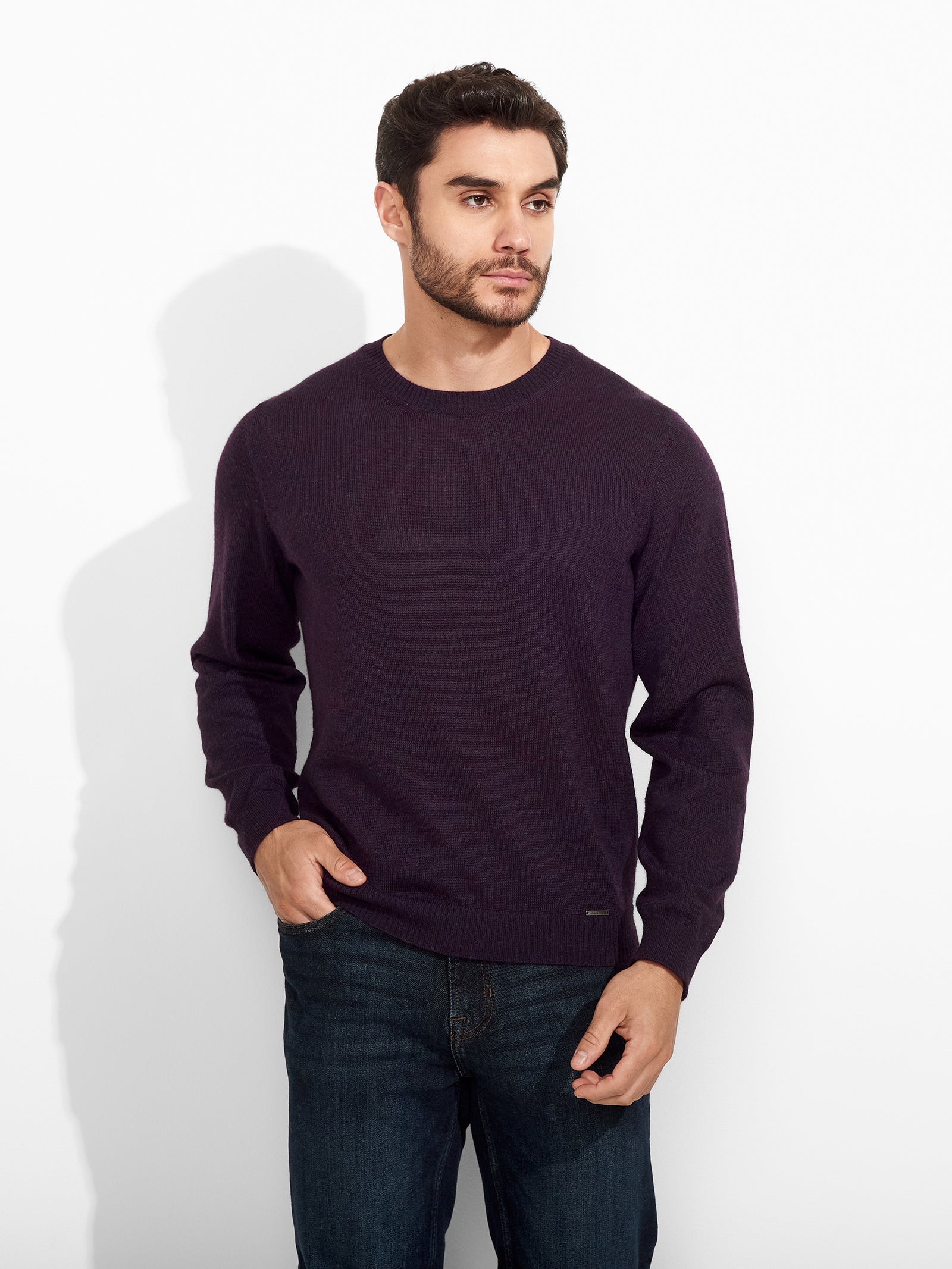 Purple Baby Alpaca Alaska Sweater