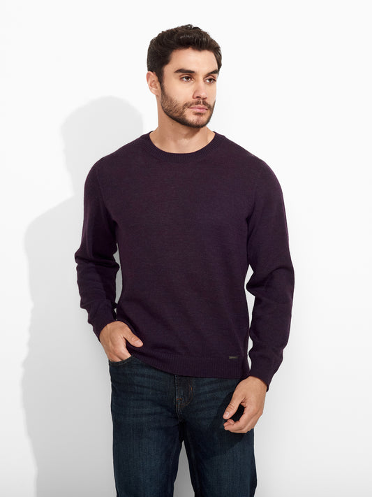 Suéter Alaska De Baby Alpaca Color Morado