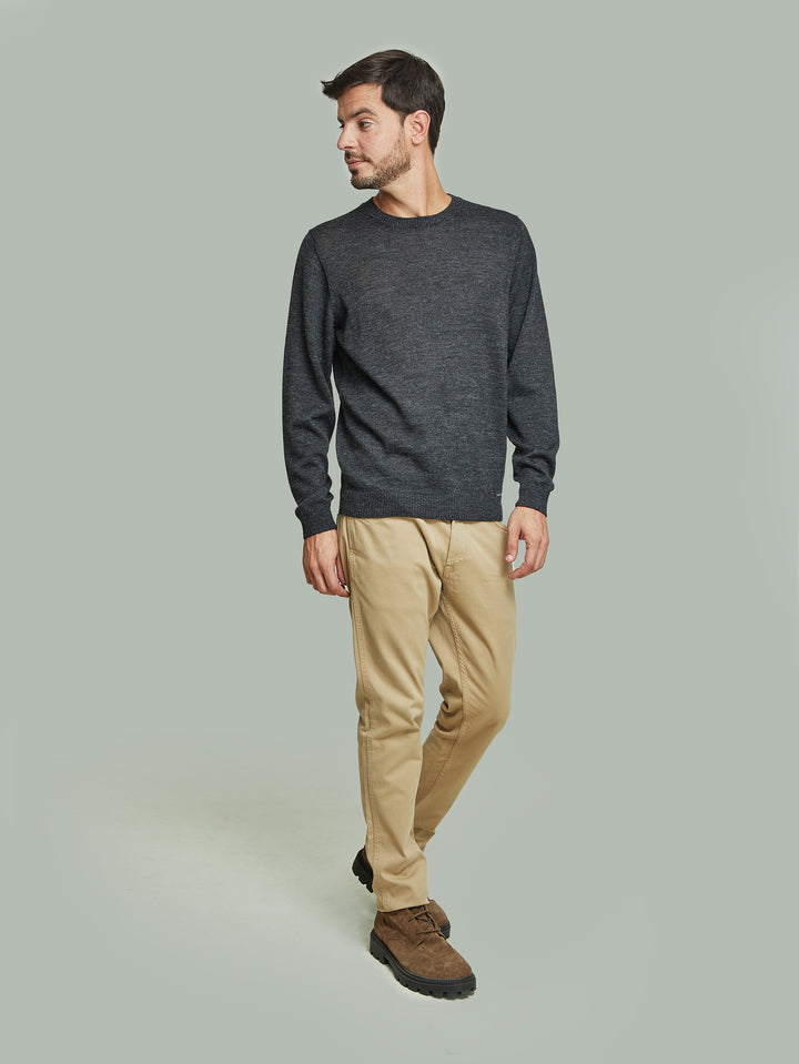 Suéter Alaska De Baby Alpaca Color Anthracite