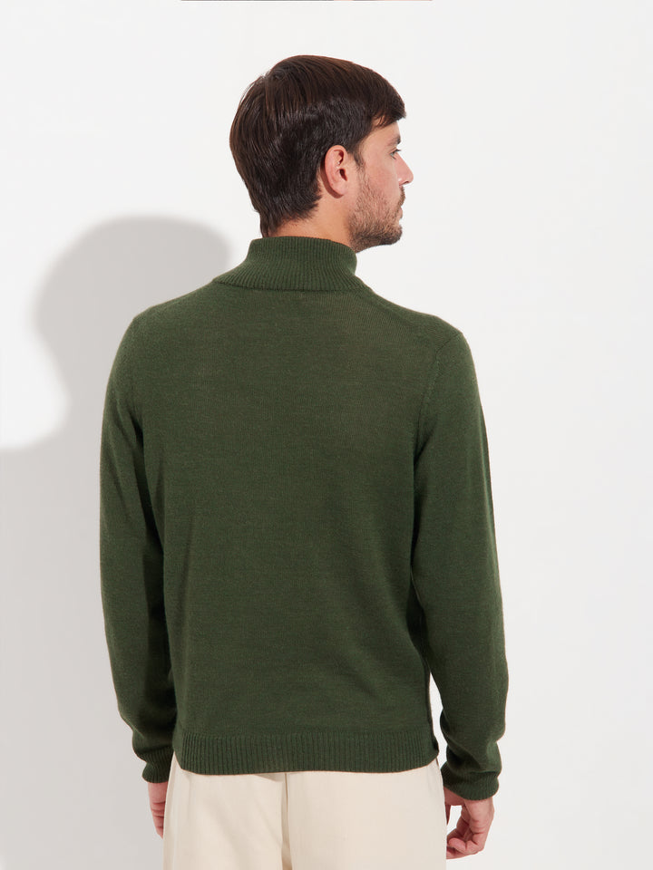 Suéter Albert De Baby Alpaca Color Verde