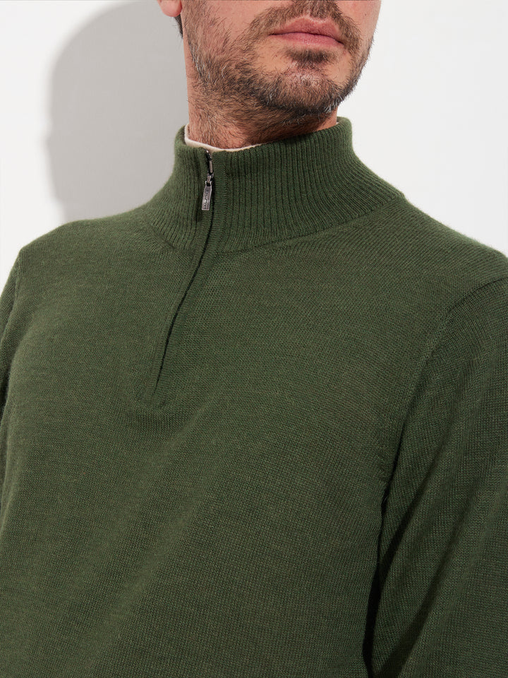 Suéter Albert De Baby Alpaca Color Verde