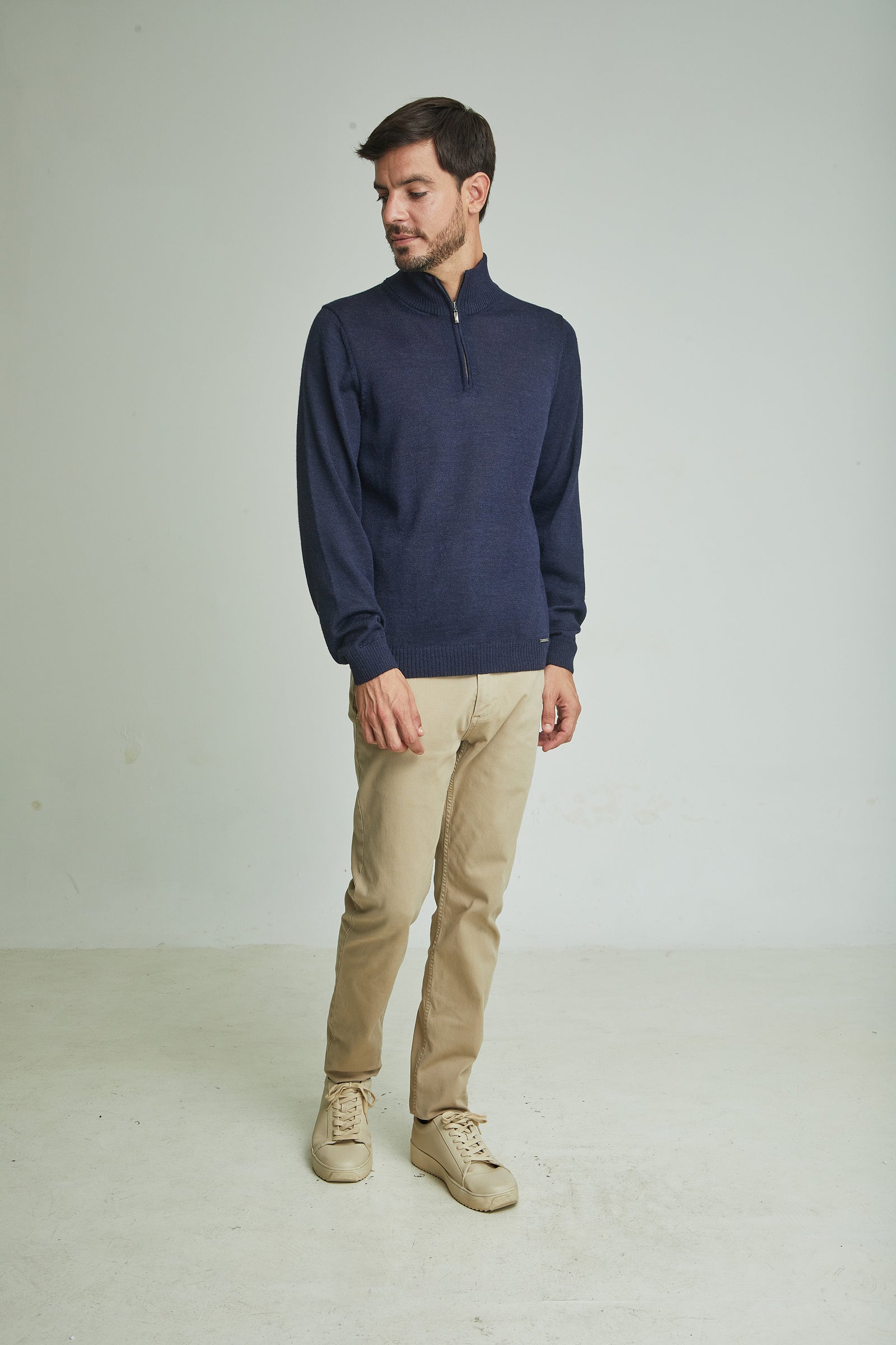 Albert Baby Alpaca Sweater in Blue
