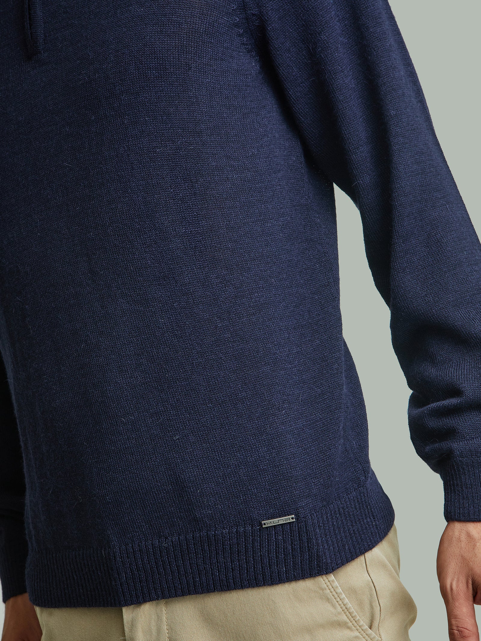 Albert Baby Alpaca Sweater in Blue