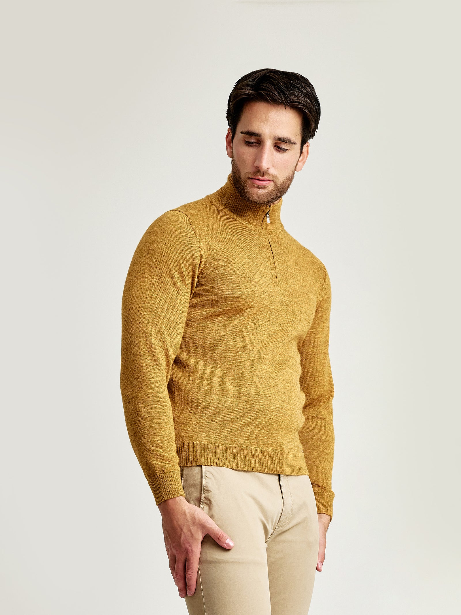 Albert Baby Alpaca Sweater Yellow