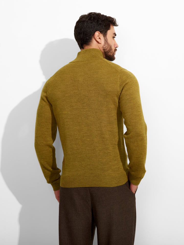 Suéter Albert De Baby Alpaca Color Amarillo