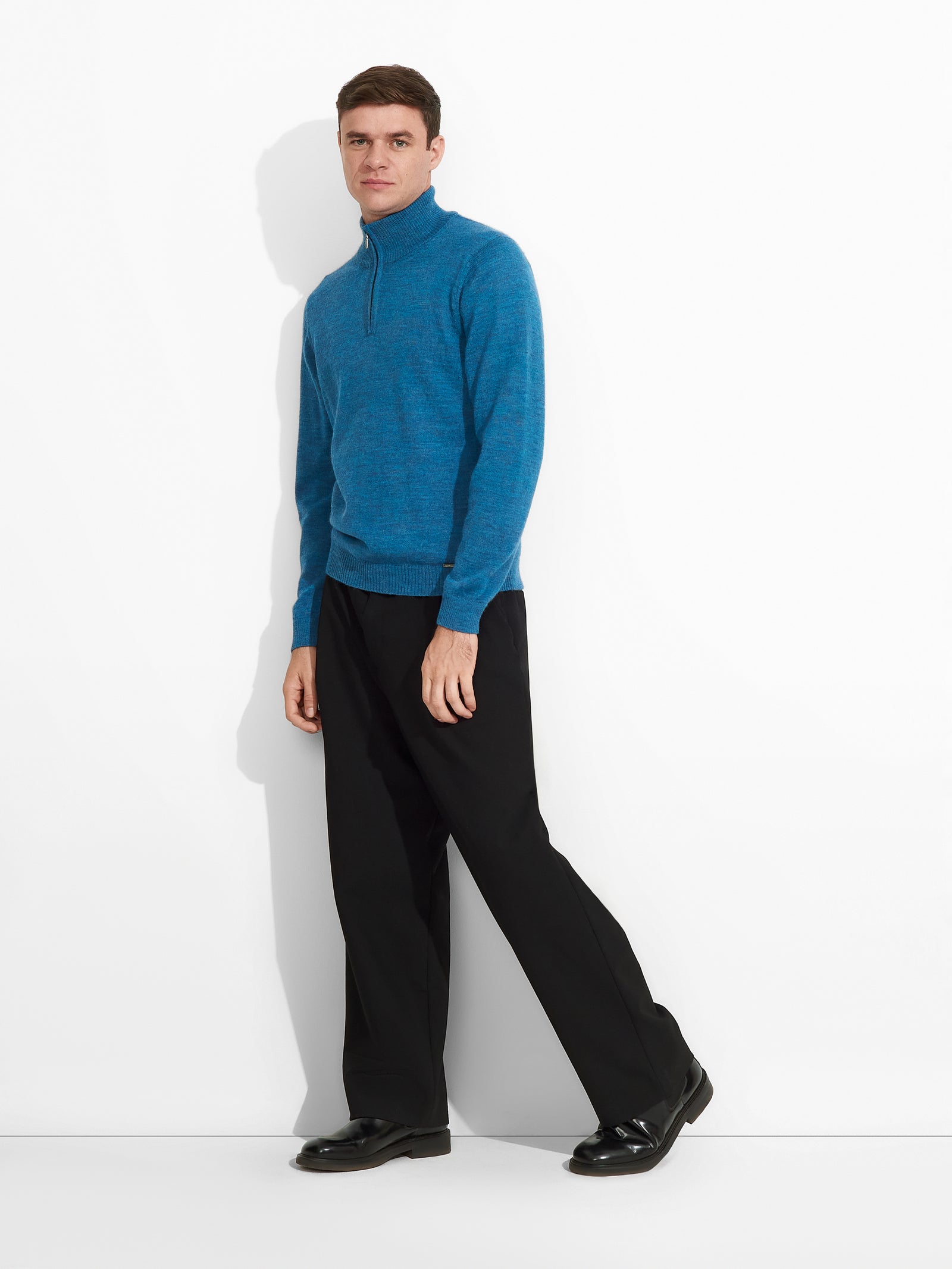 Albert Baby Alpaca Sweater in Blue