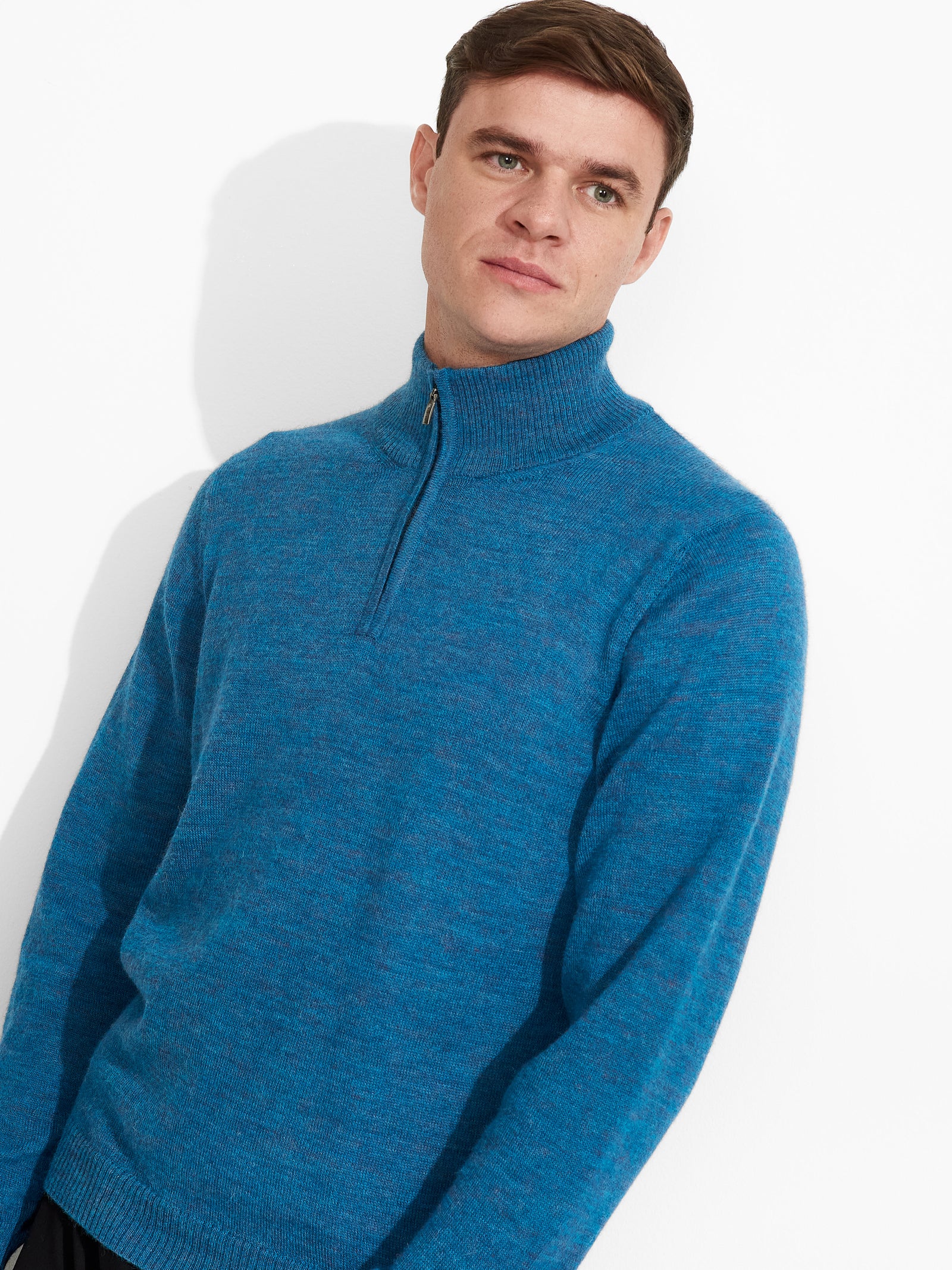 Albert Baby Alpaca Sweater in Blue