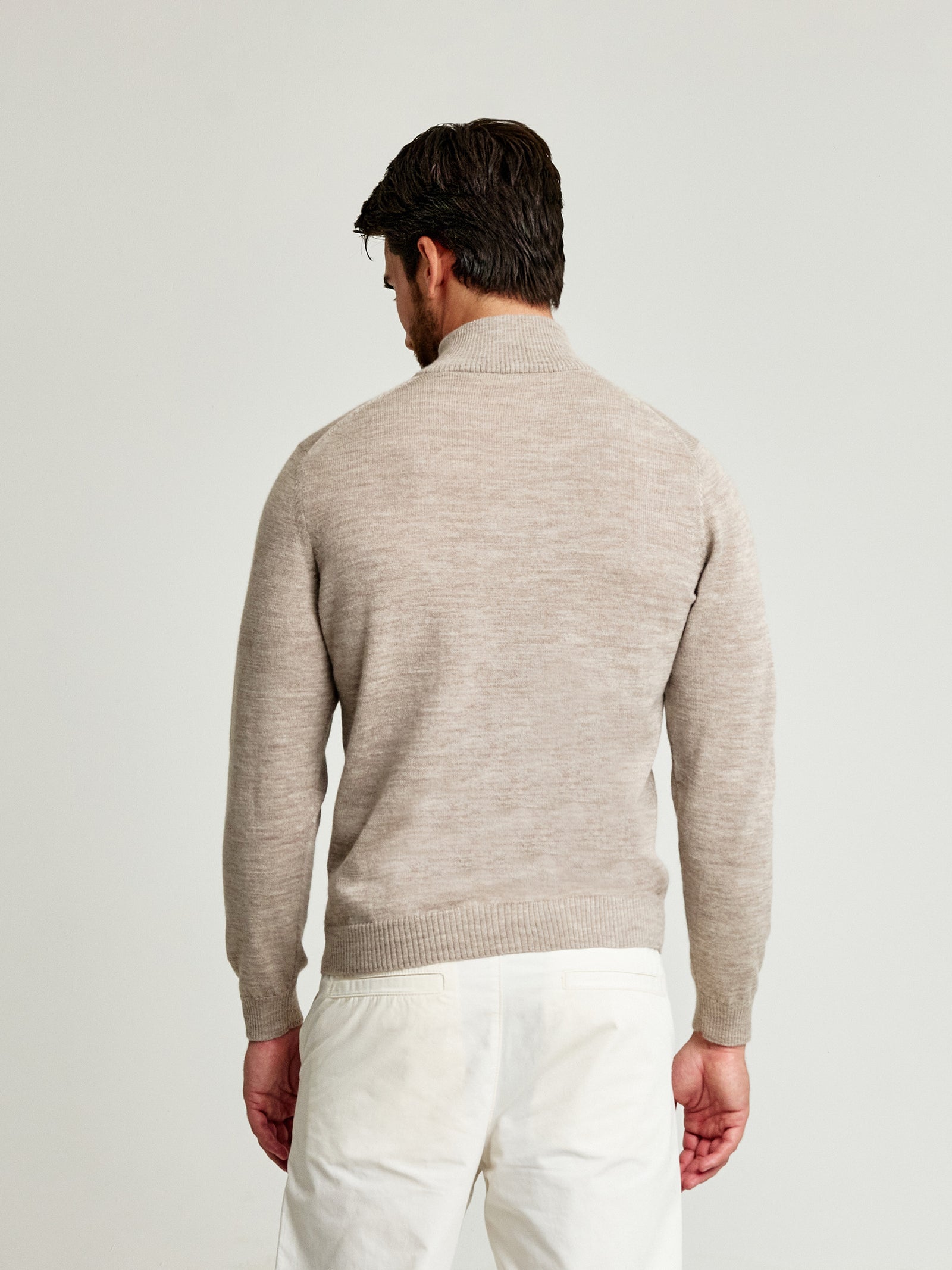Albert Baby Alpaca Sweater in Beige