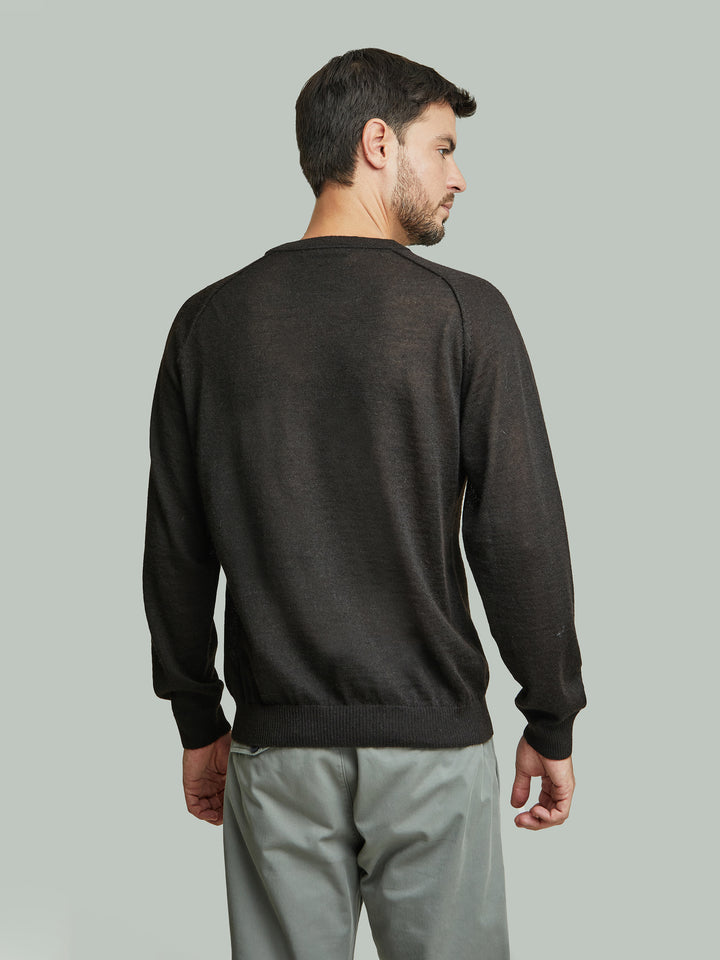 Suéter Break De Baby Alpaca Color Negro