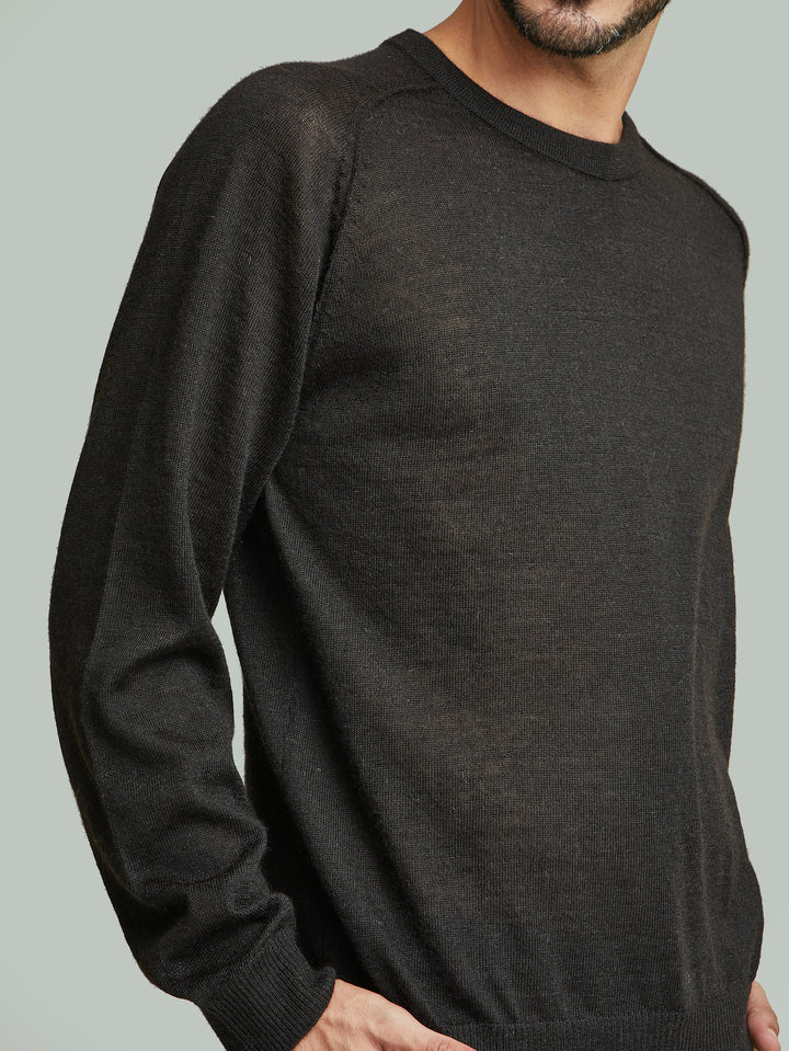 Suéter Break De Baby Alpaca Color Negro