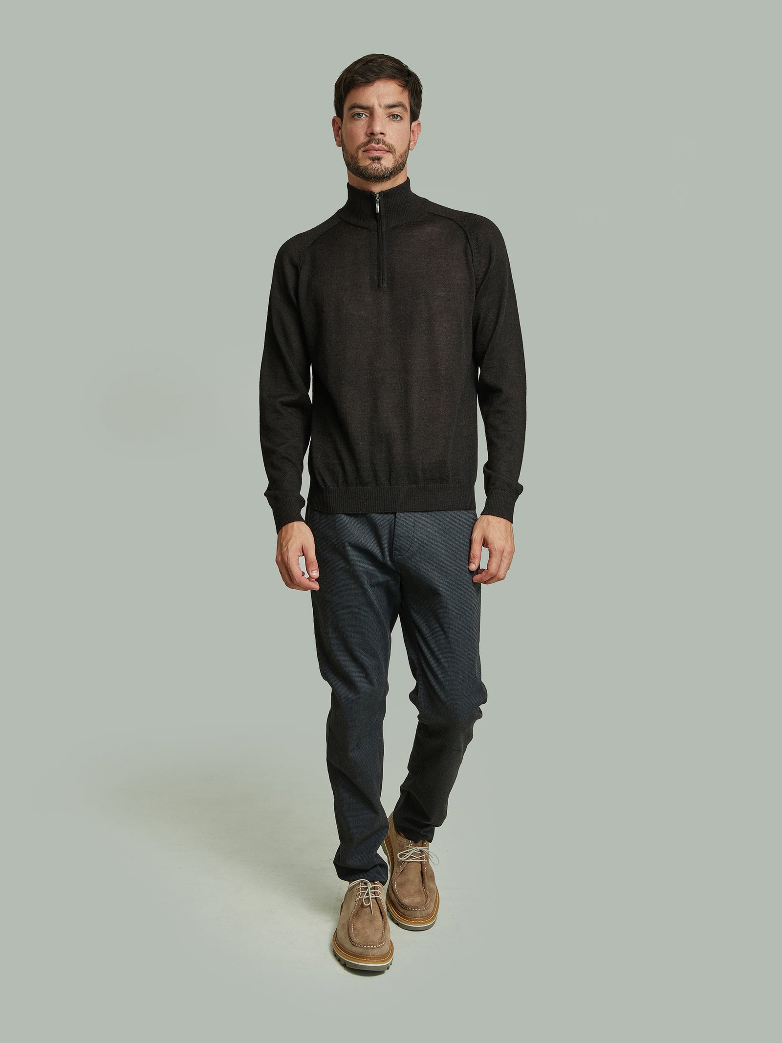 Beatle Sweater Baby Alpaca Color Negro Copia