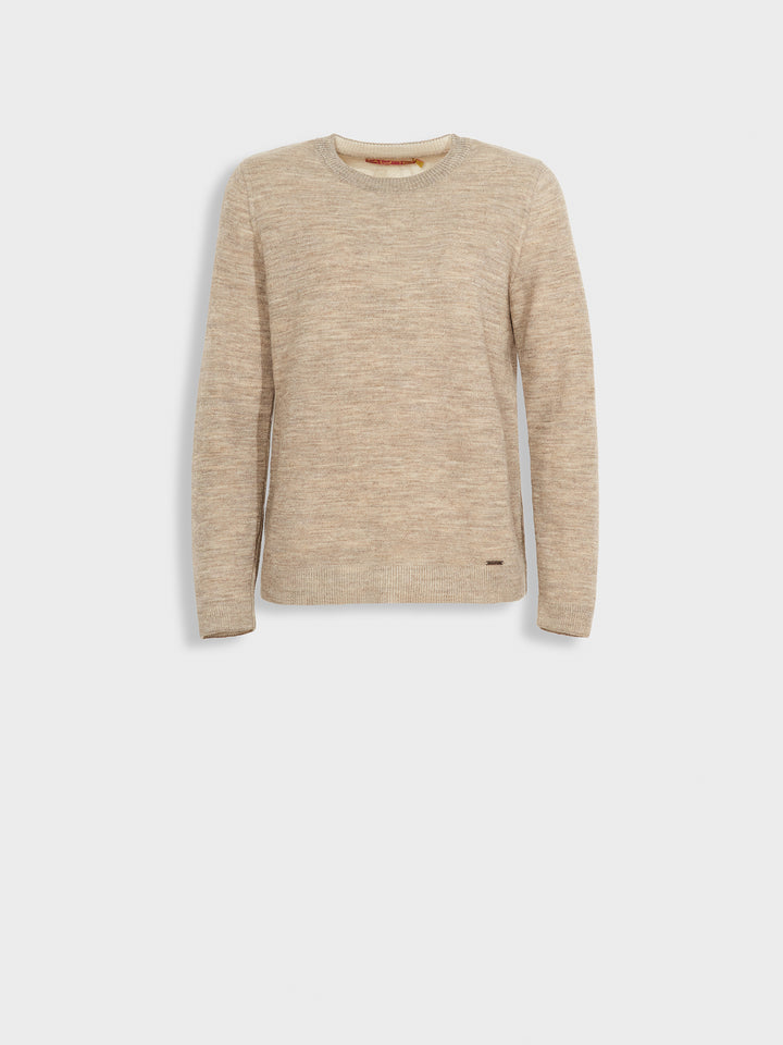Zagreb Beige Baby Alpaca Sweater