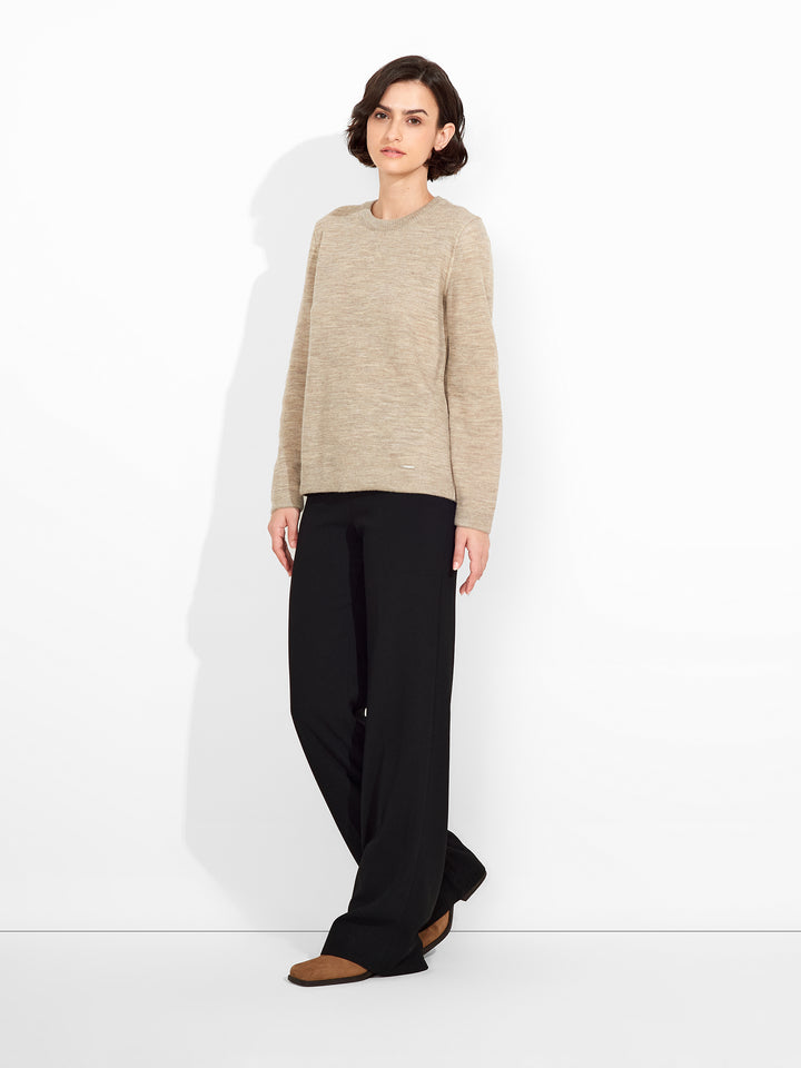 Zagreb Beige Baby Alpaca Sweater
