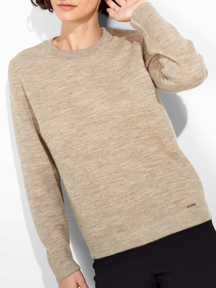 Zagreb Beige Baby Alpaca Sweater