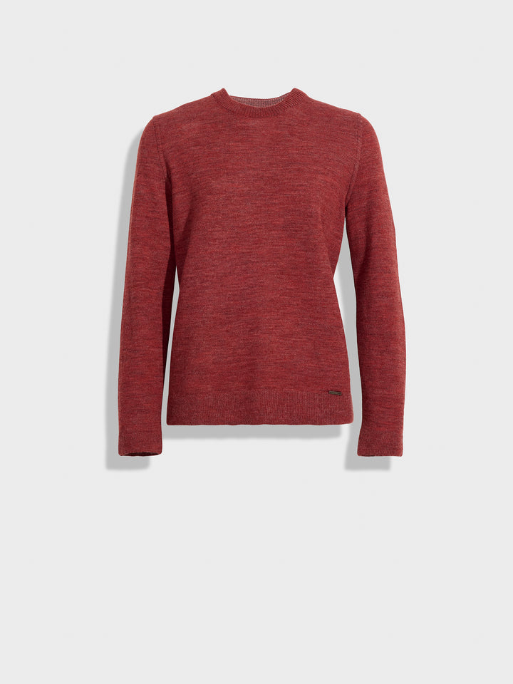 Red Baby Alpaca Zagreb Sweater