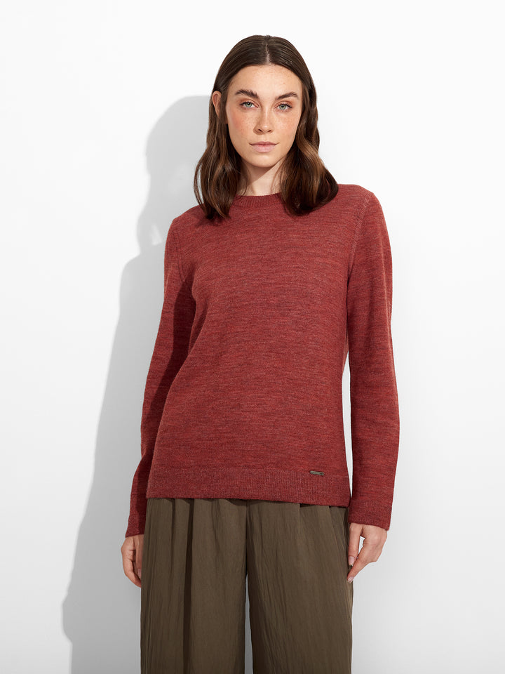Red Baby Alpaca Zagreb Sweater