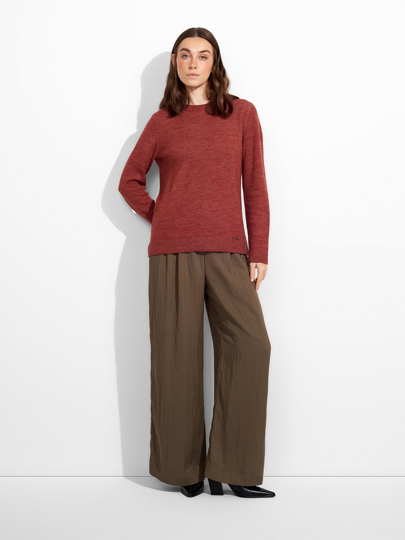 Red Zagreb Sweater Baby Alpaca Color Red