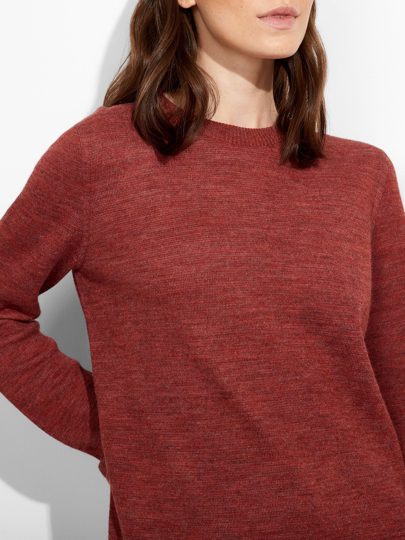 Red Zagreb Sweater Baby Alpaca Color Red