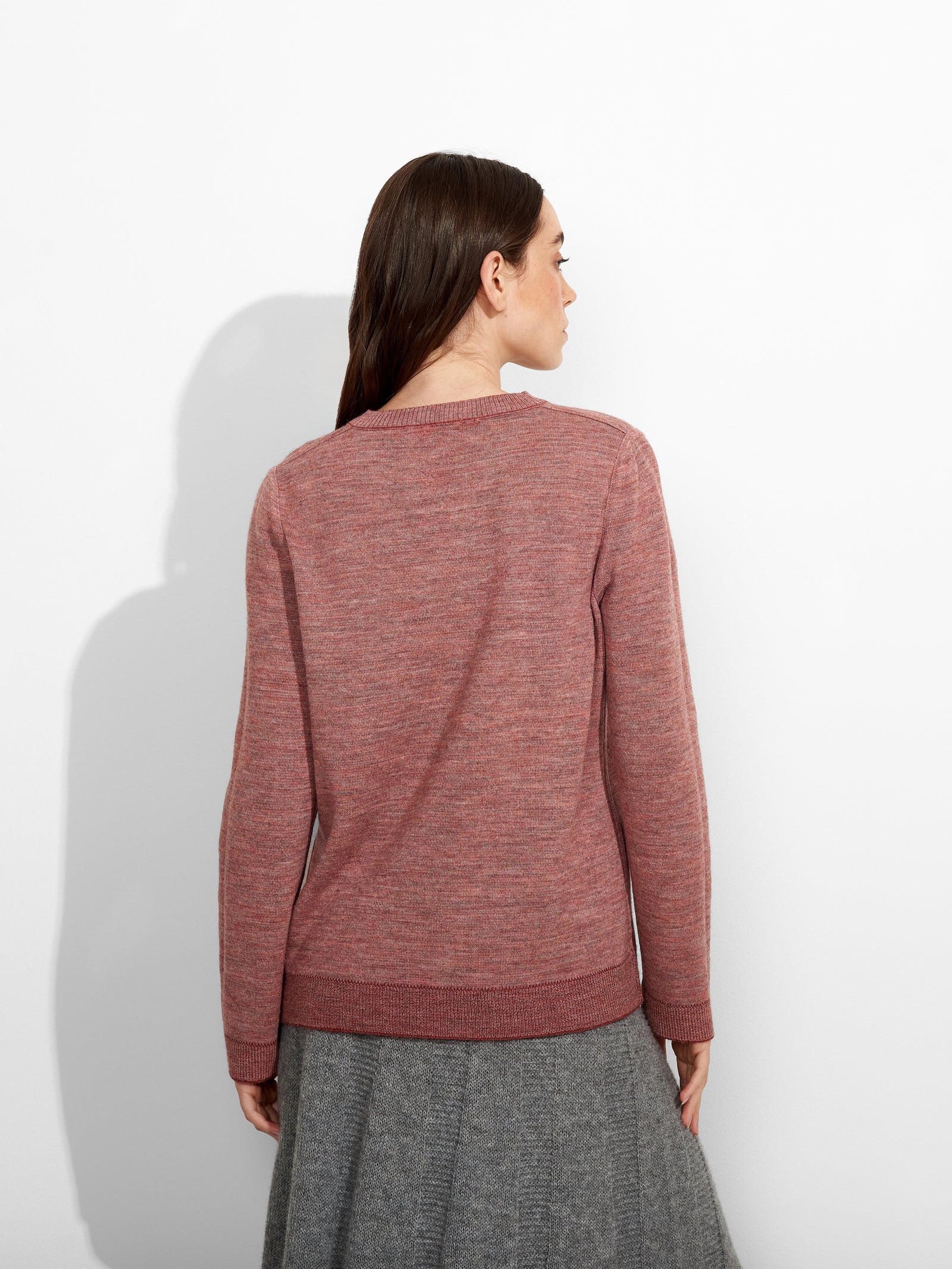 Red Zagreb Sweater Baby Alpaca Color Red