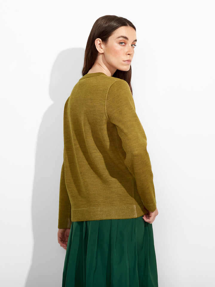 Zagreb Baby Alpaca Sweater in Green