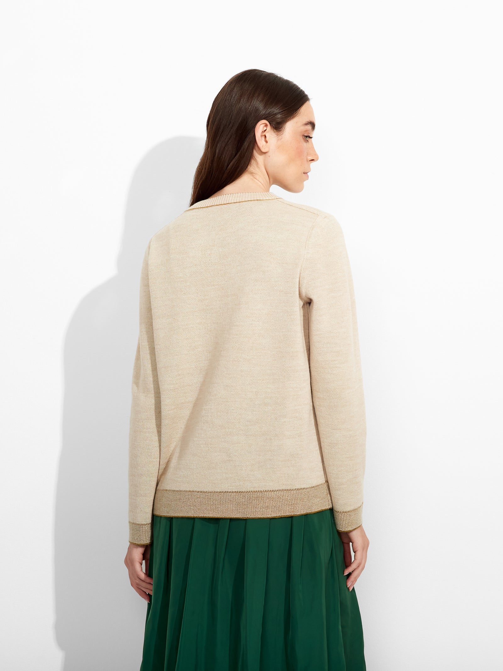 Zagreb Sweater in Baby Alpaca Color Green