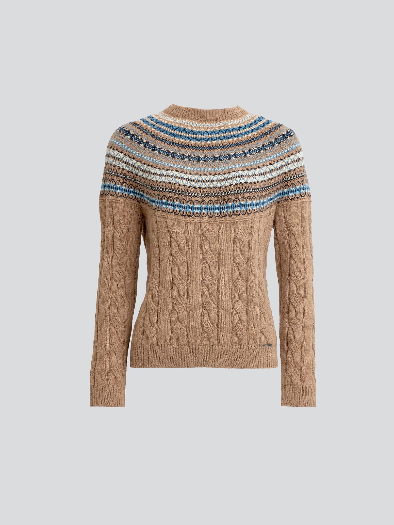 Camel Baby Alpaca Yoke Sweater