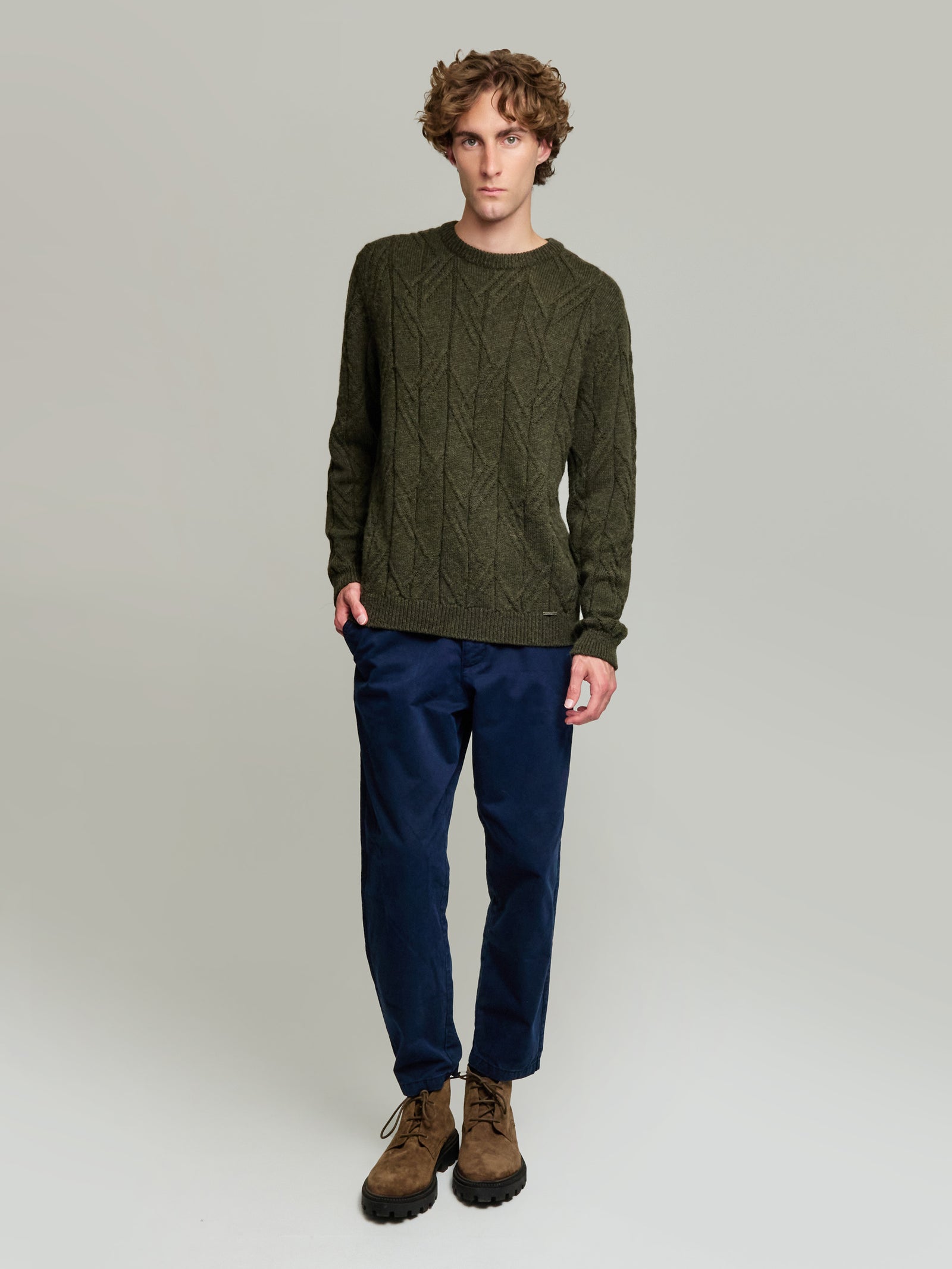 Yann Baby Alpaca Sweater Green