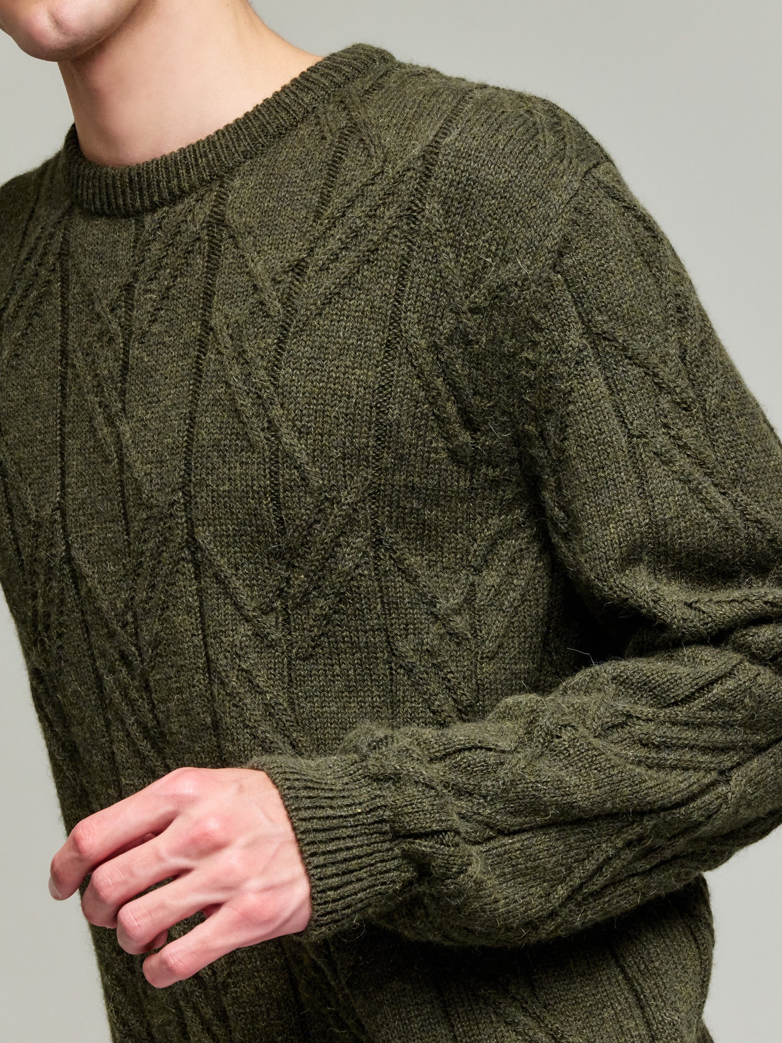 Yann Baby Alpaca Sweater Green