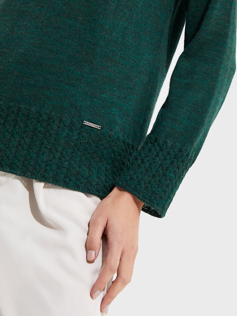Yakira Sweater in Baby Alpaca Color Green