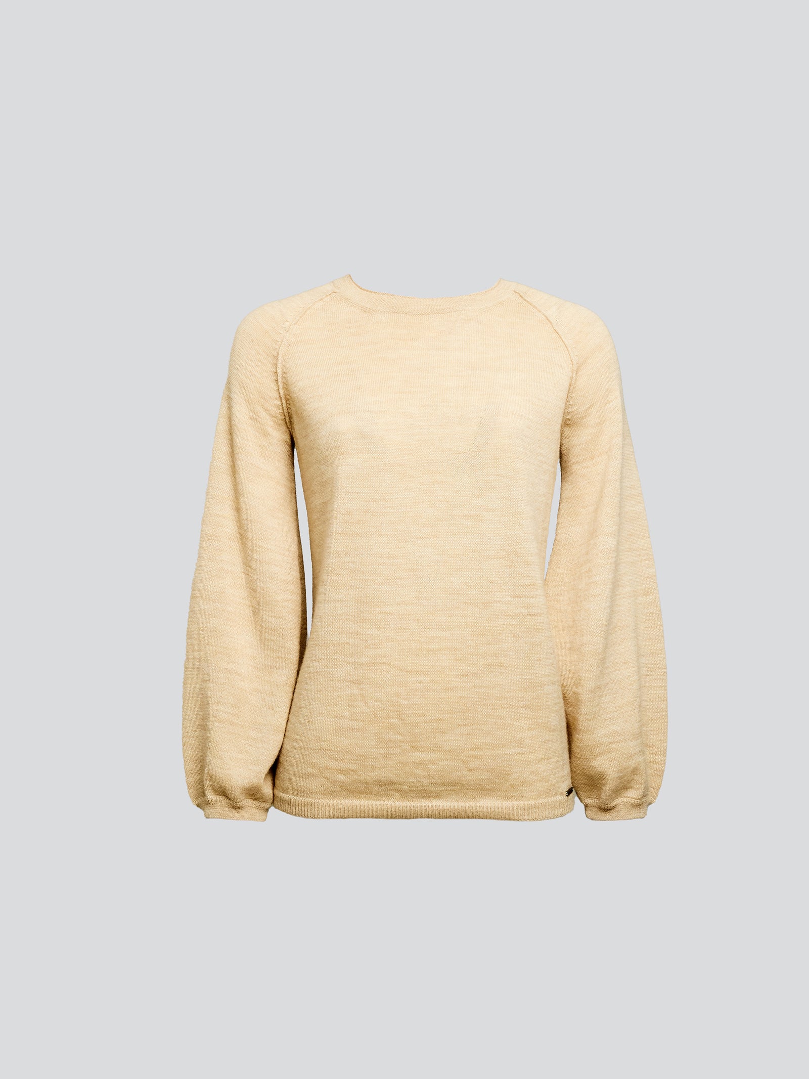 Suéter Yanela De Baby Alpaca Color Beige