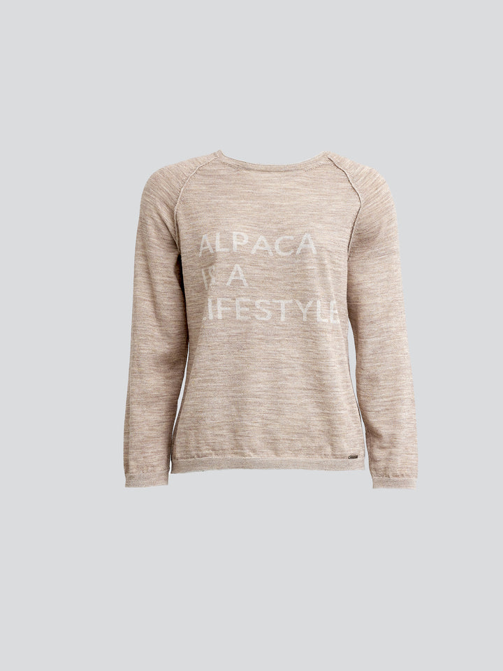 Suéter Yours De Baby Alpaca Color Beige