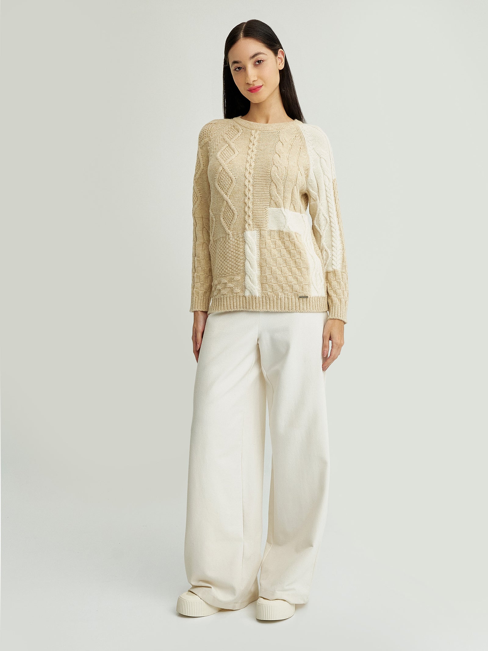 Suéter Yes De Baby Alpaca Color Beige