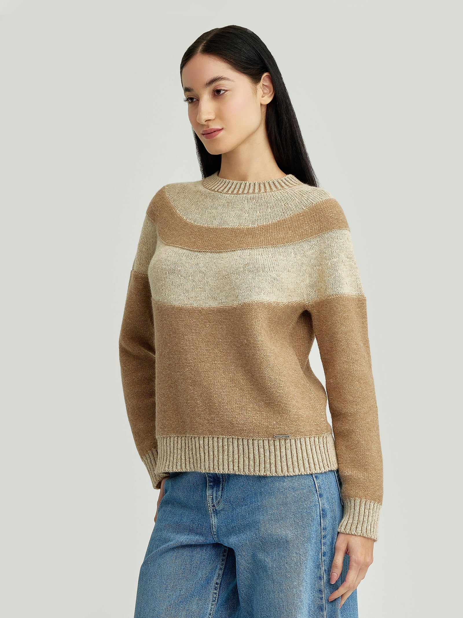 Ydris Baby Alpaca Sweater Camel Color