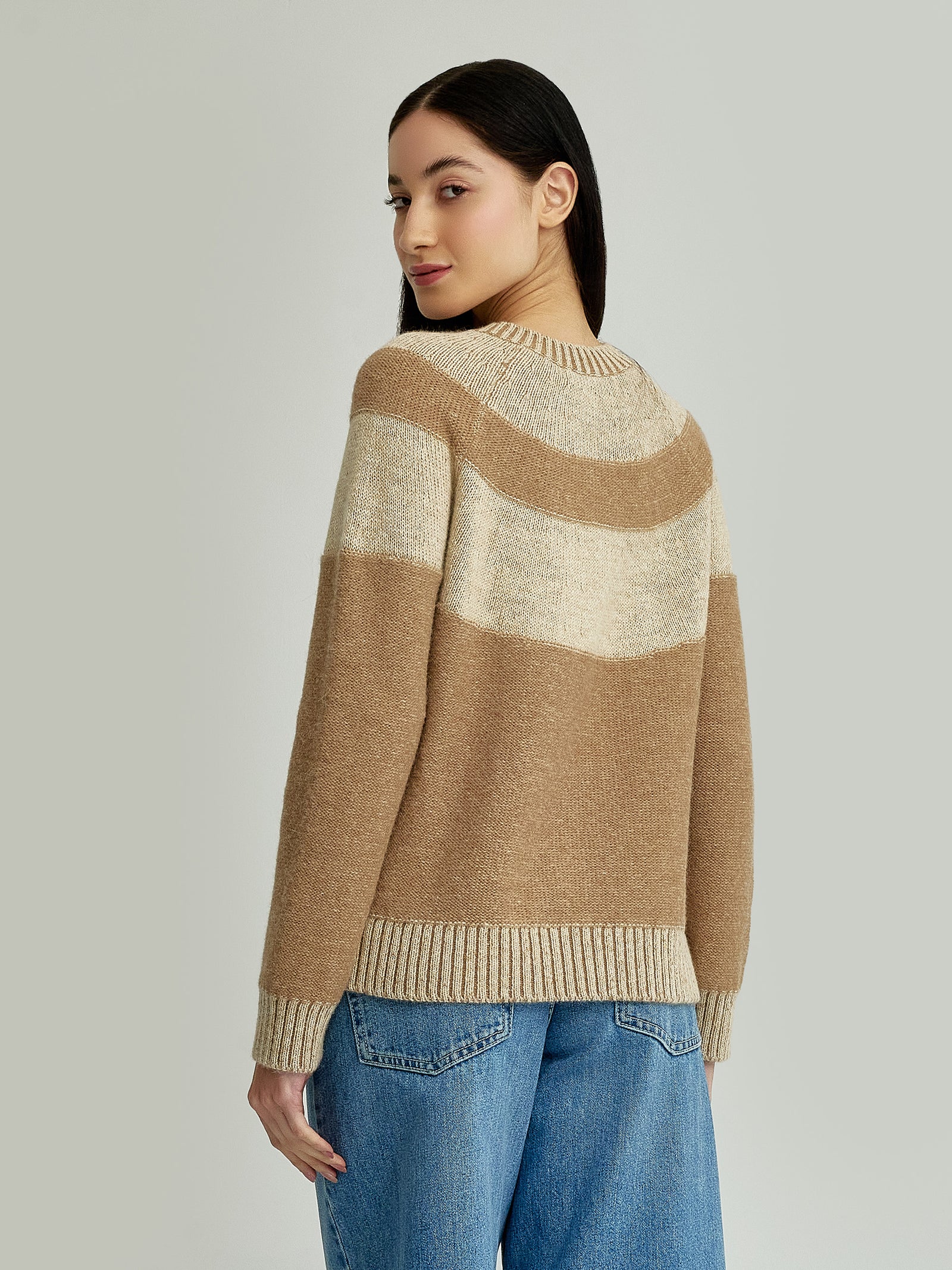 Ydris Baby Alpaca Sweater Camel Color