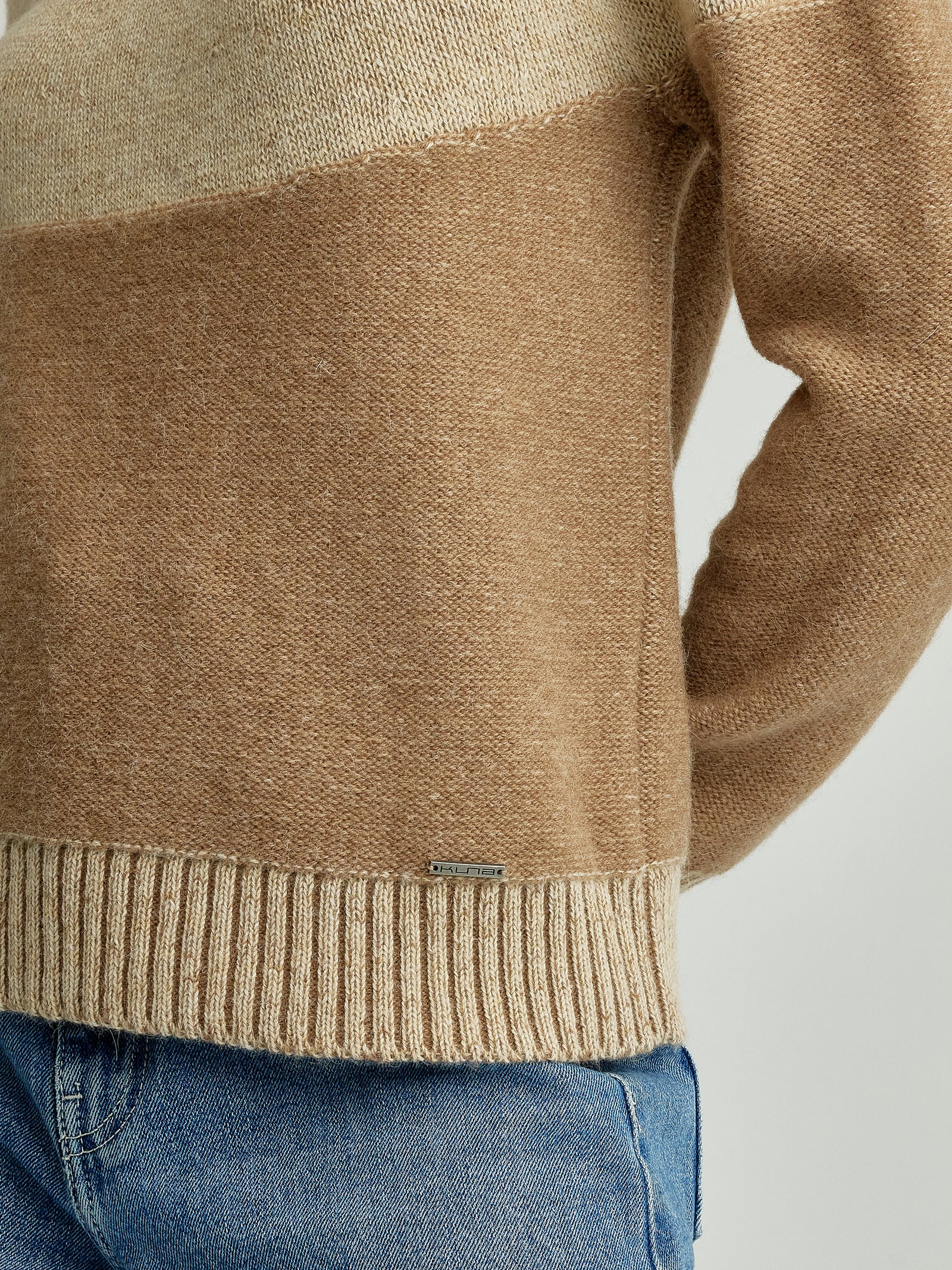 Ydris Baby Alpaca Sweater Camel Color
