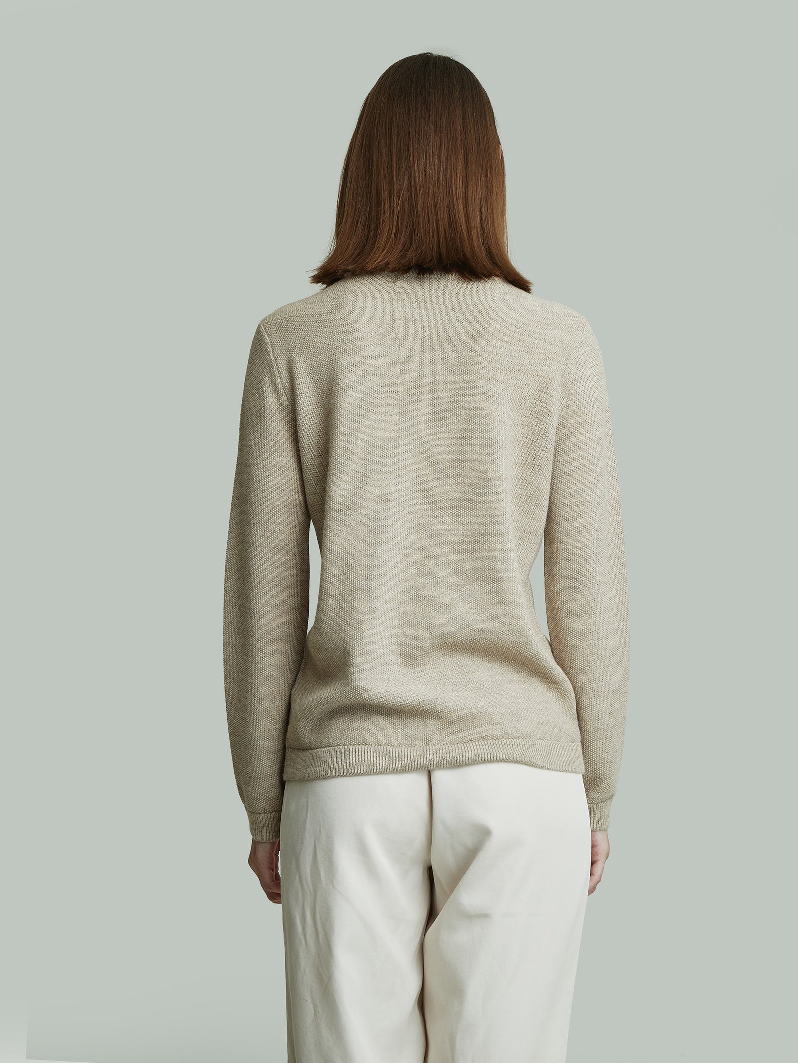 Suéter Yanina De Baby Alpaca Color Beige