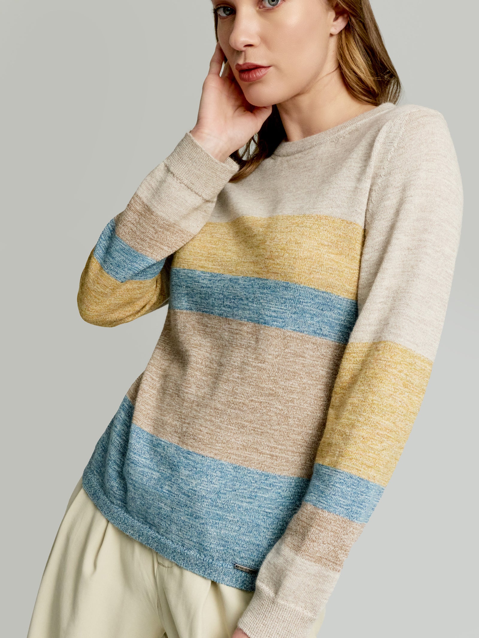 Suéter Yamelia De Baby Alpaca Color Celeste