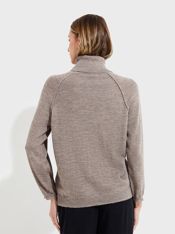 Suéter Yeah De Baby Alpaca Color Beige
