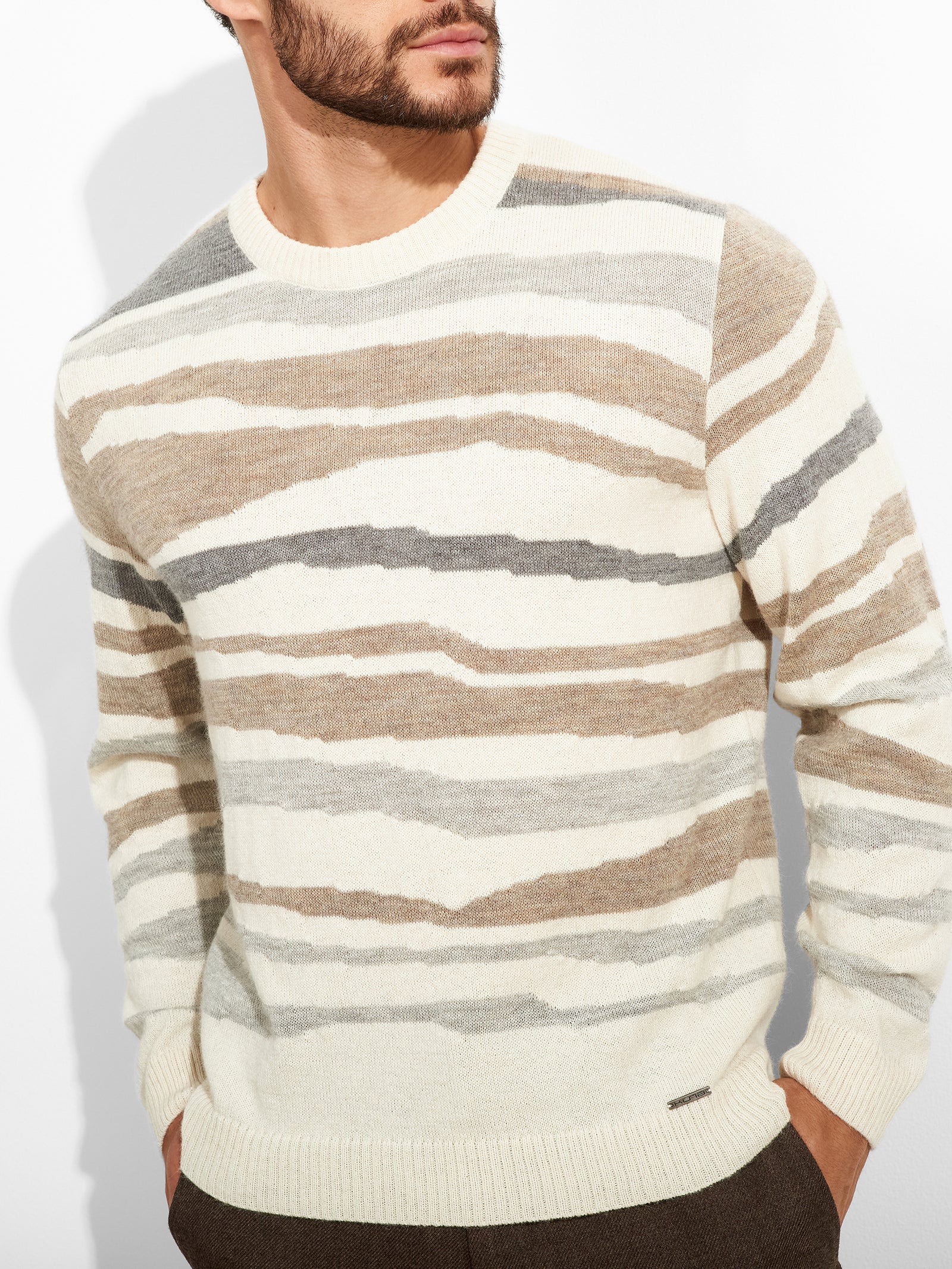 Suéter Zar De Baby Alpaca Color Beige