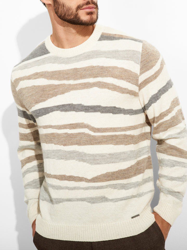 Suéter Zar De Baby Alpaca Color Beige