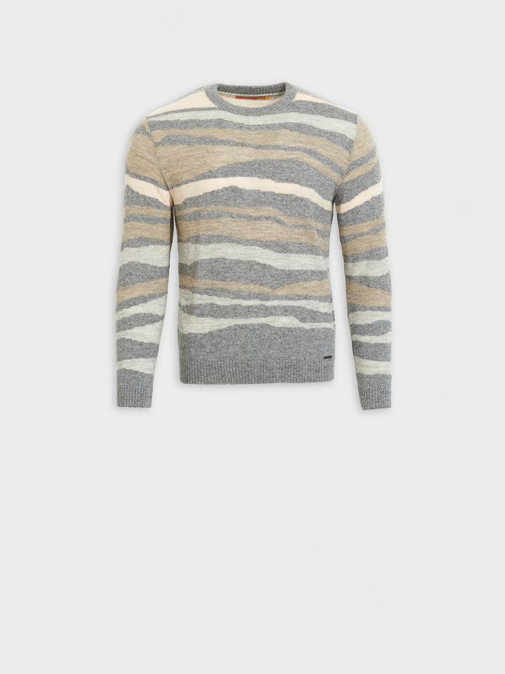 Suéter Zar De Baby Alpaca Color Gris